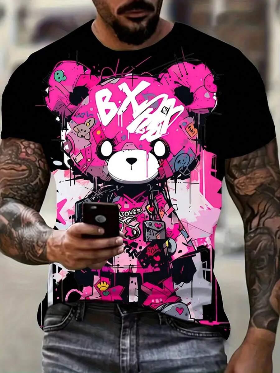 t-shirt oversize nadruk