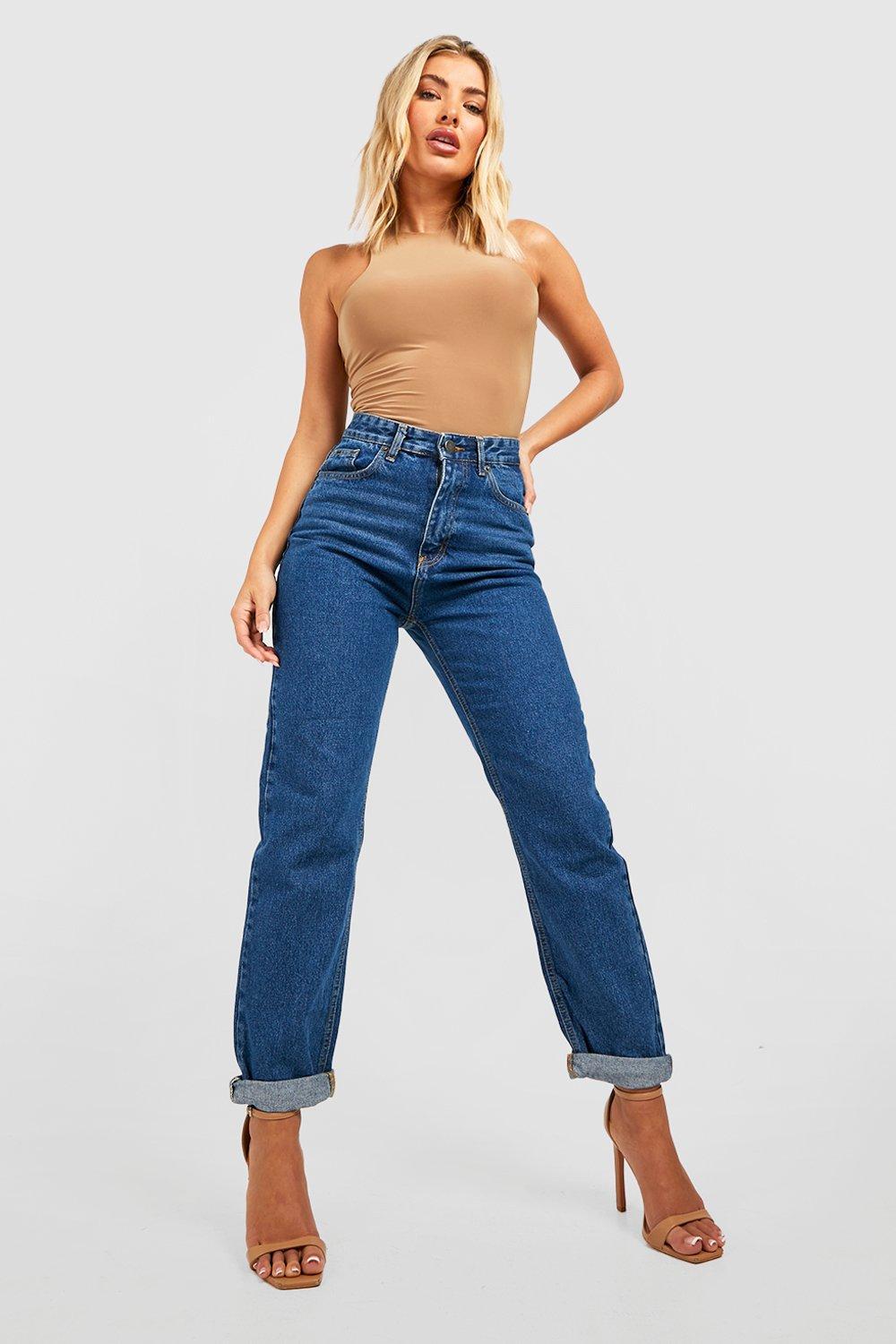 SPODNIE MOM JEANS SLIM