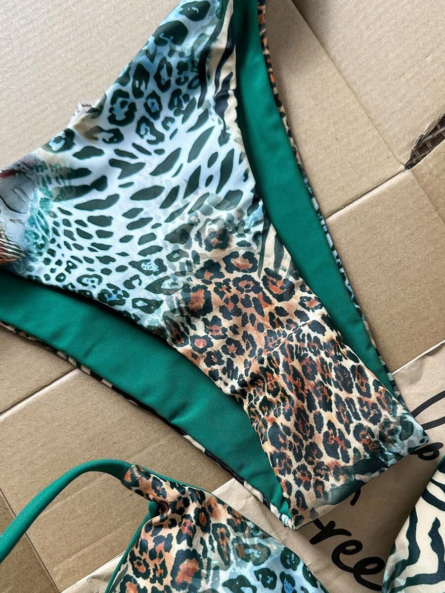 dwuczęściowy STRÓJ KĄPIELOWY ANIMAL PRINT