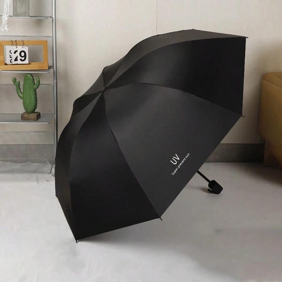 czarny parasol składany