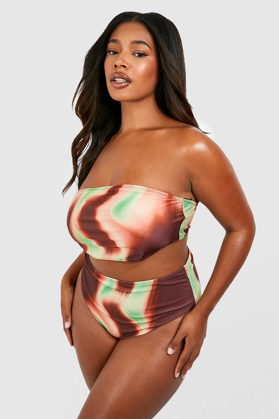 góra od bikini wzór TIE DYE