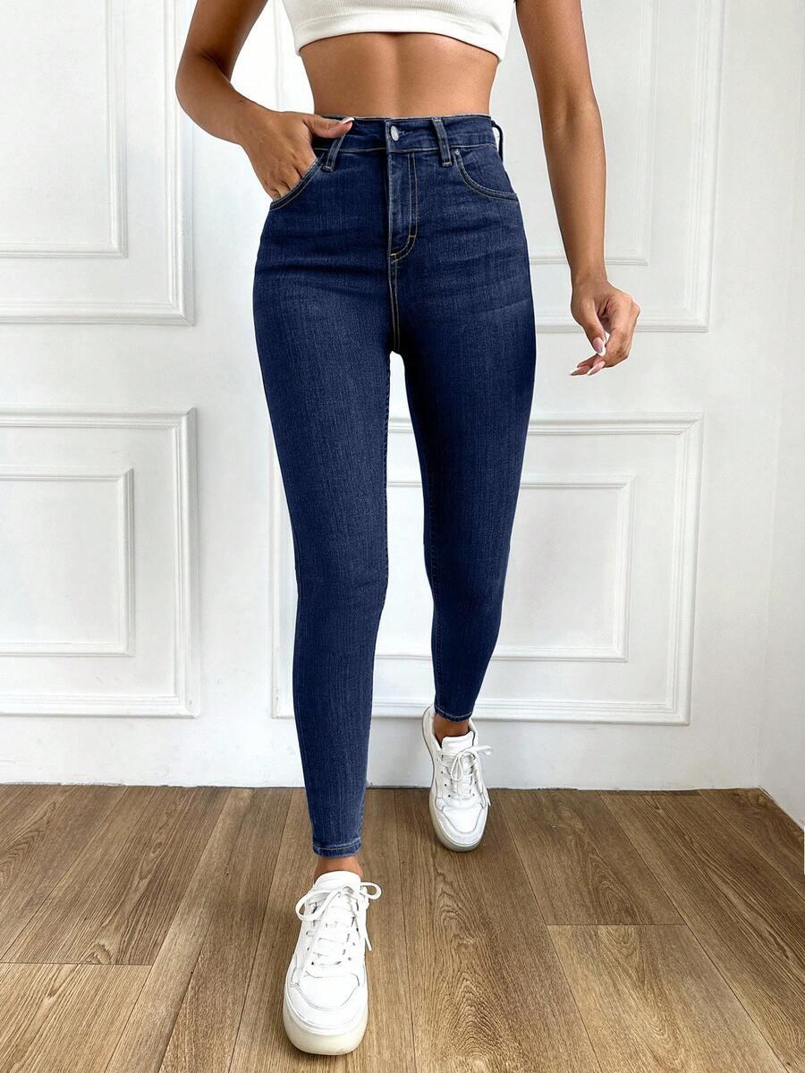 NIEBIESKIE SPODNIE JEANS 