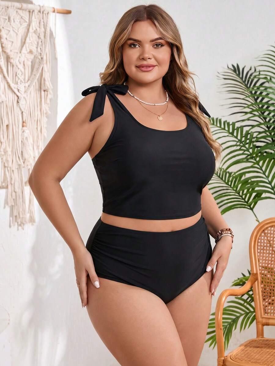 klasyczny czarny dół od bikini