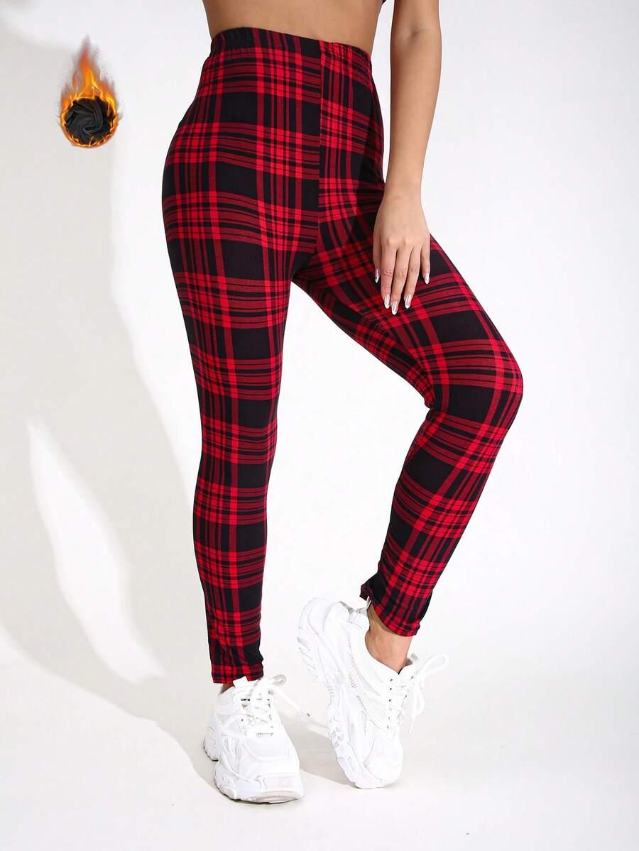 ocieplane legginsy wzór