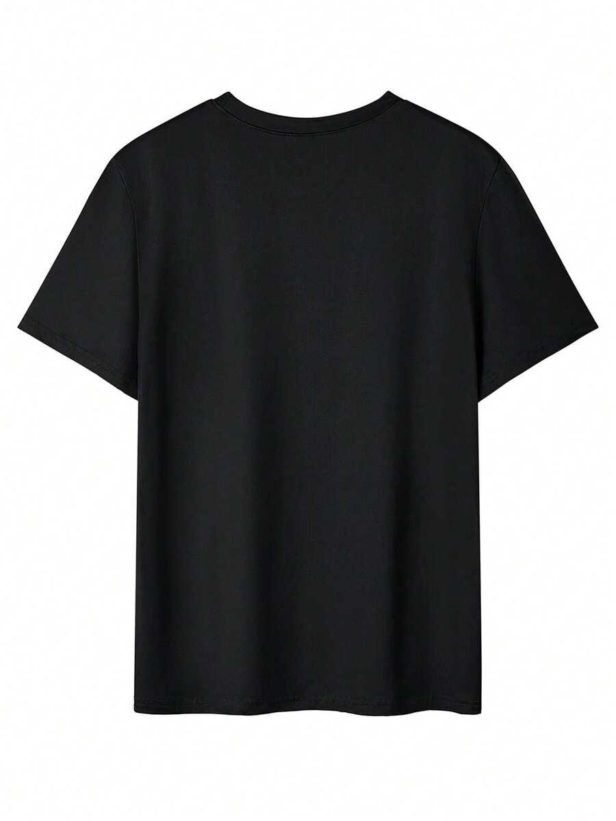 czarny t-shirt nadruk los angeles