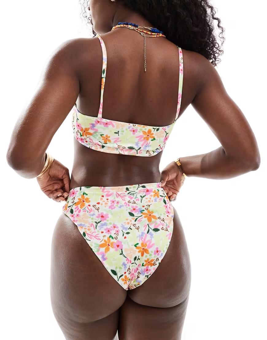 GÓRA OD BIKINI floral print