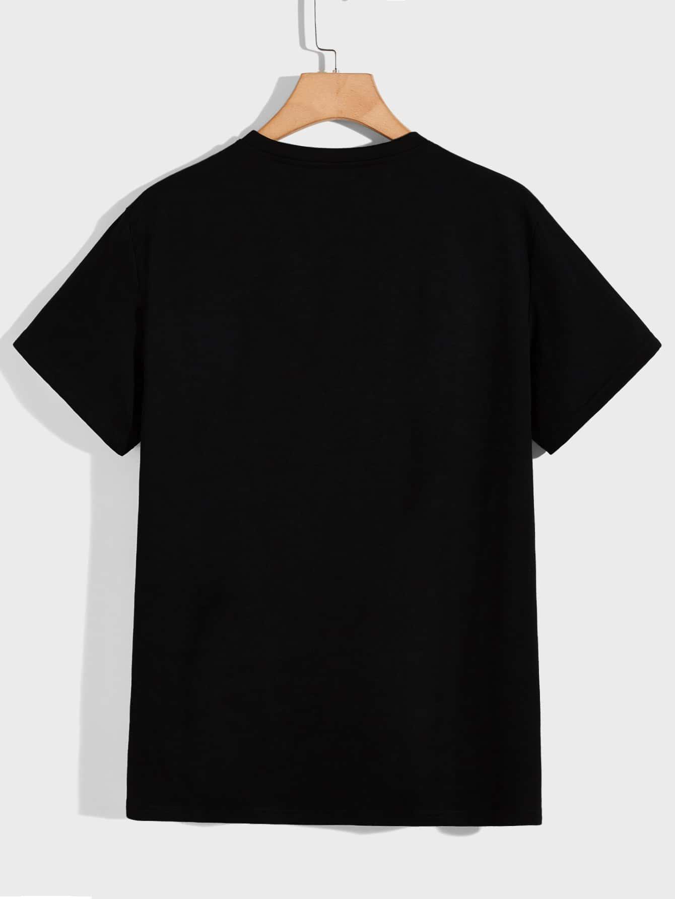 T-SHIRT MĘSKI Z NADRUKIEM