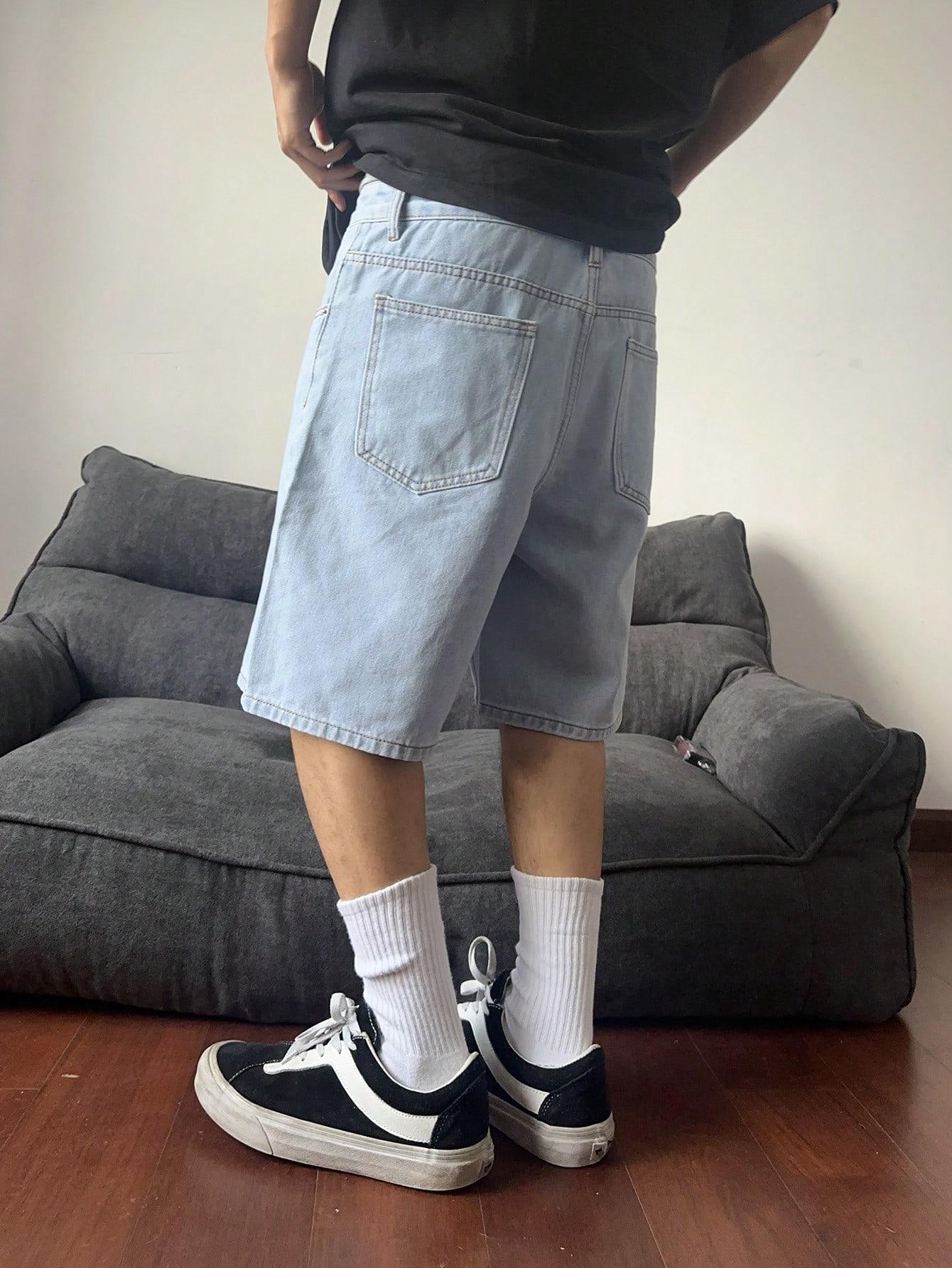 NIEBIESKIE KRÓTKIE SPODENKI JEANS