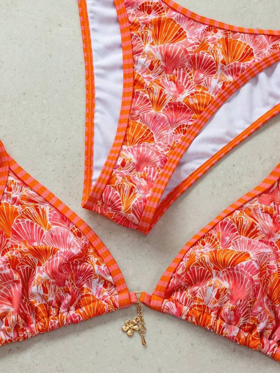 dół od bikini wzór muszelki