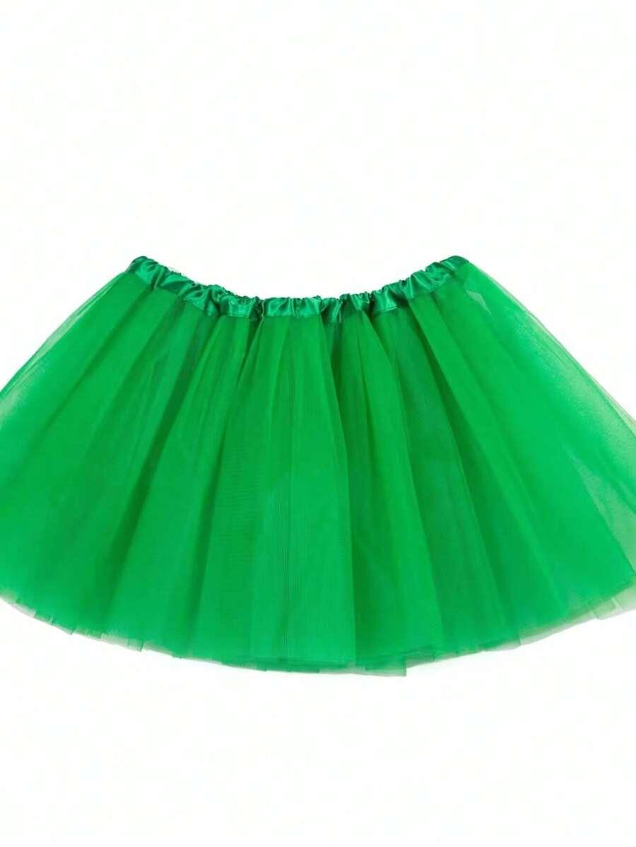 zielona spódnica tiul 30cm