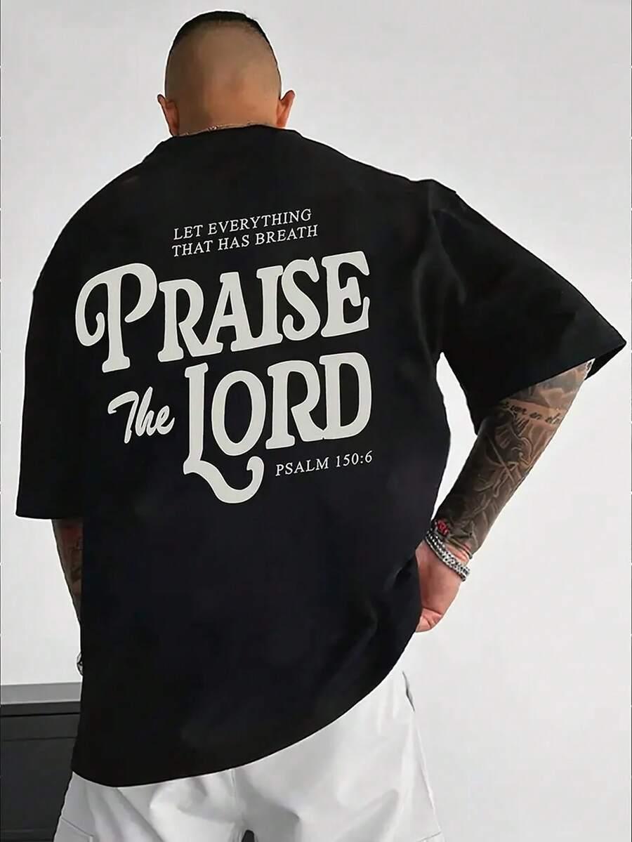 czarny t-shirt print