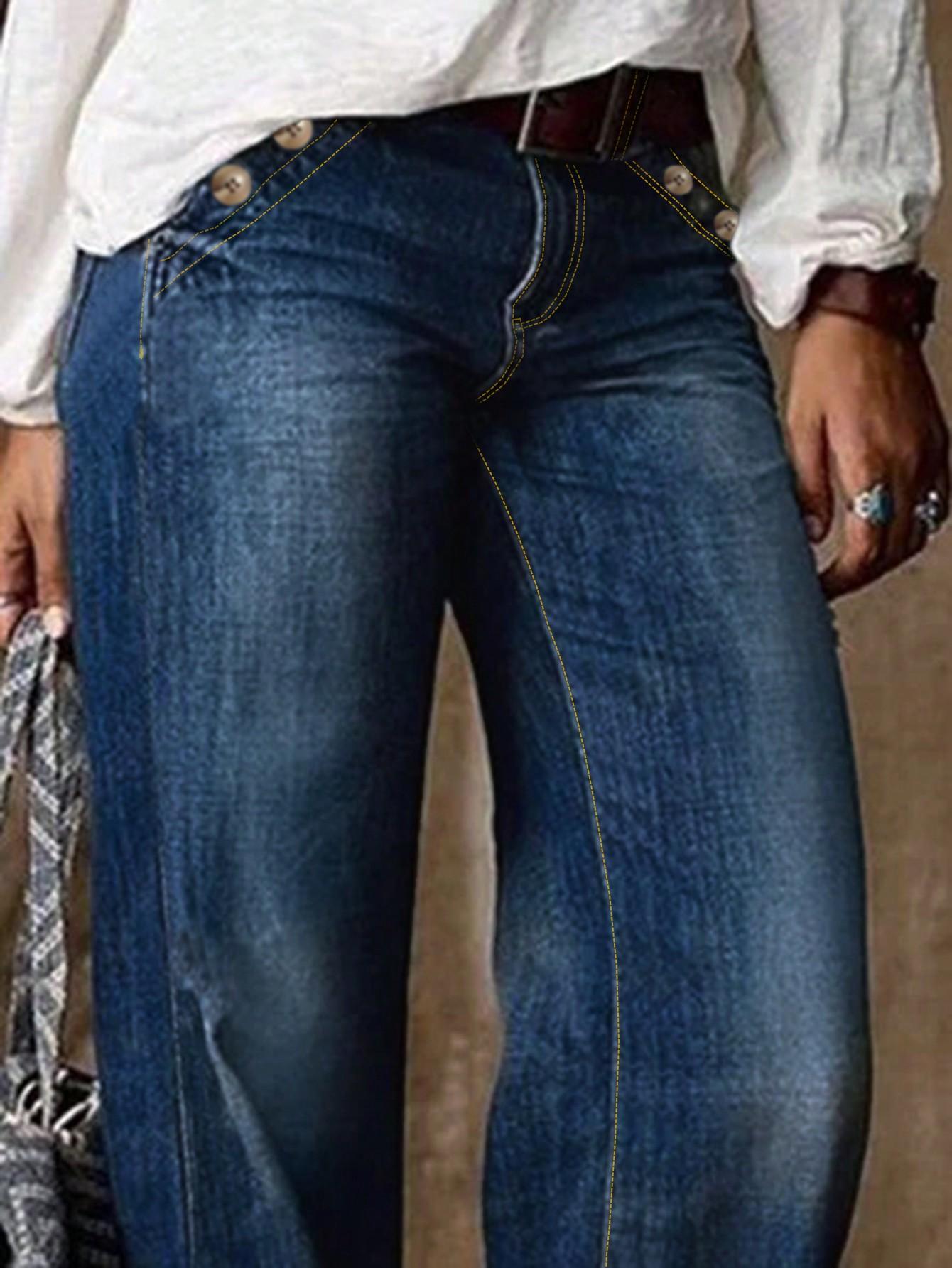 NIEBIESKIE SPODNIE JEANS