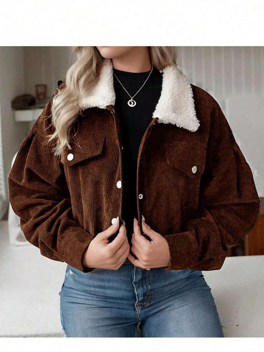 brązowa kurtka bomber