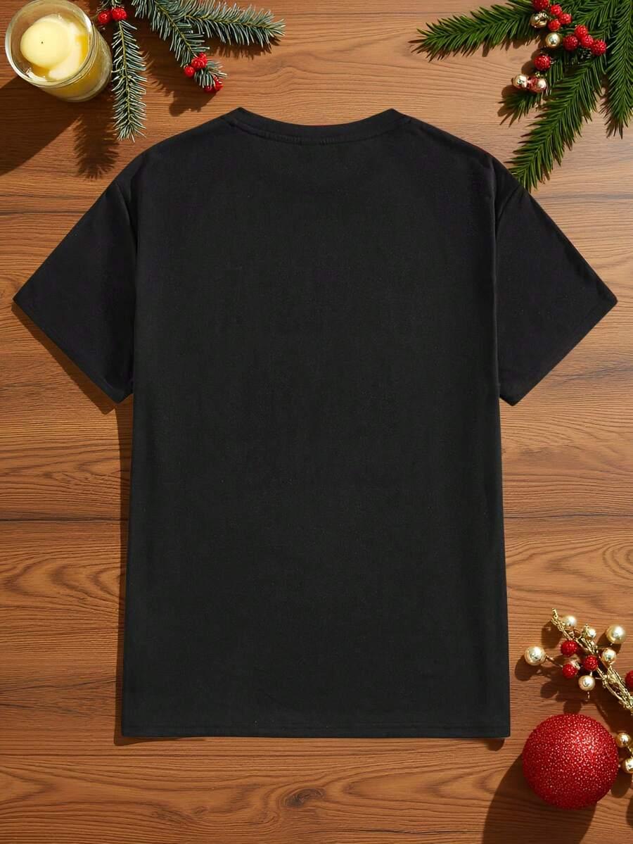 T-SHIRT ZE ŚWIĄTECZNYM NAPISEM
