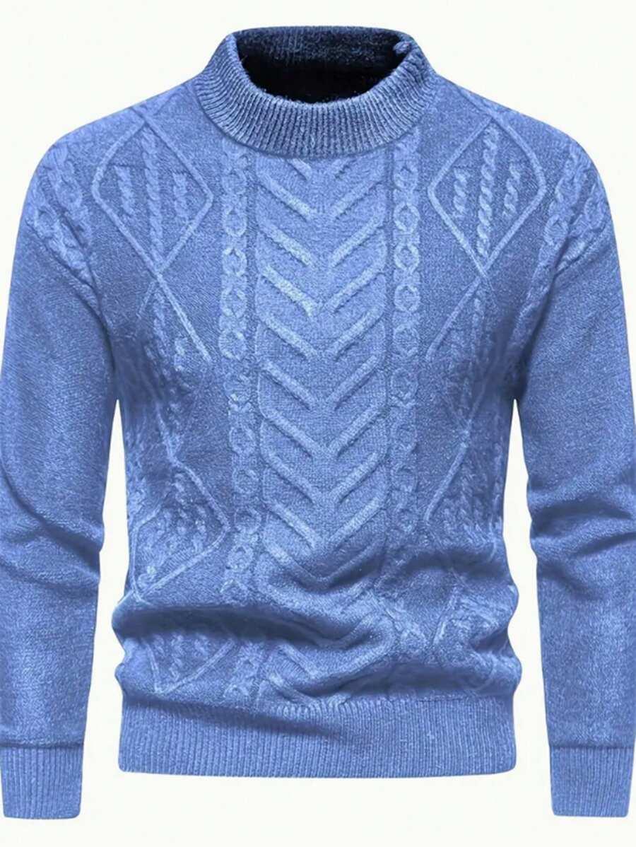 niebieski sweter tekstura