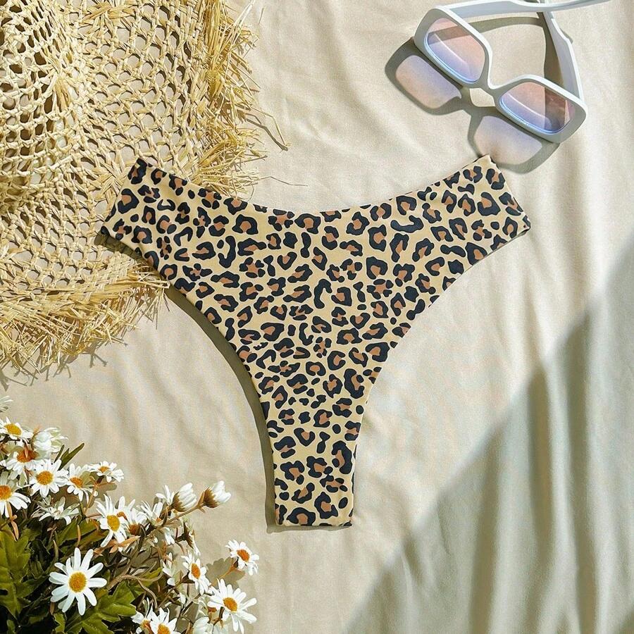 dół od bikini wzór panterka