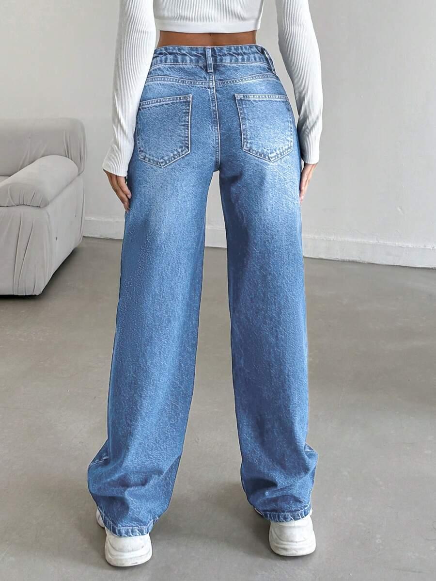 NIEBIESKIE SPODNIE JEANS