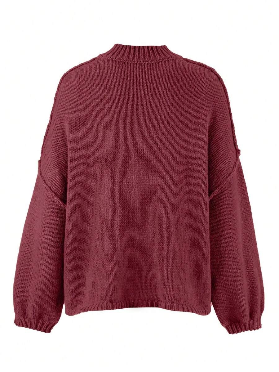 BORDOWY SWETER GUZIKI 