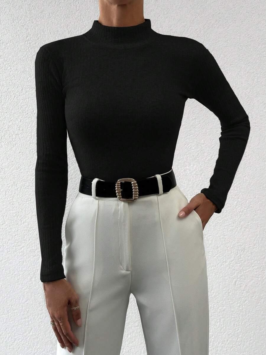 CZARNY SWETER GOLF PRĄŻKI