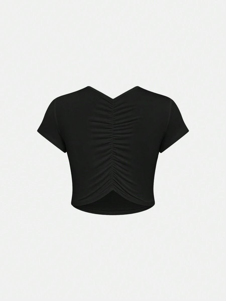 CZARNY TOP PRINT