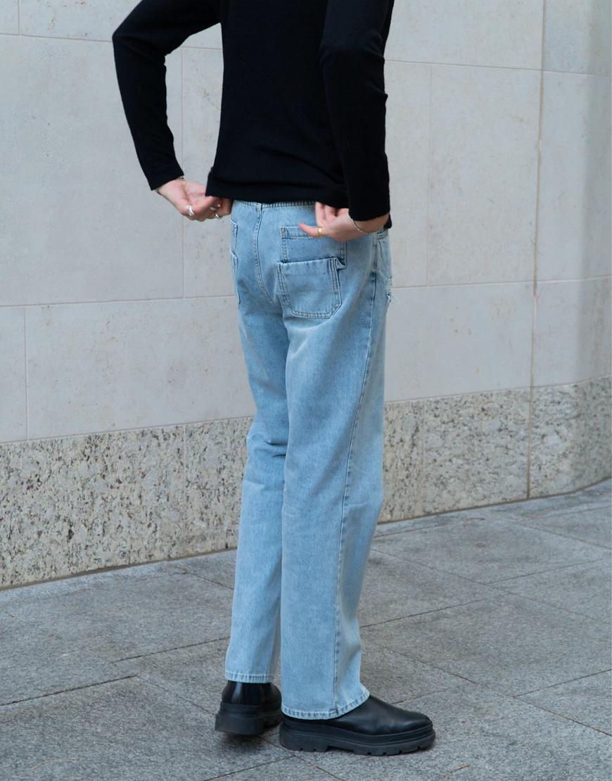 klasyczne proste spodnie jeans