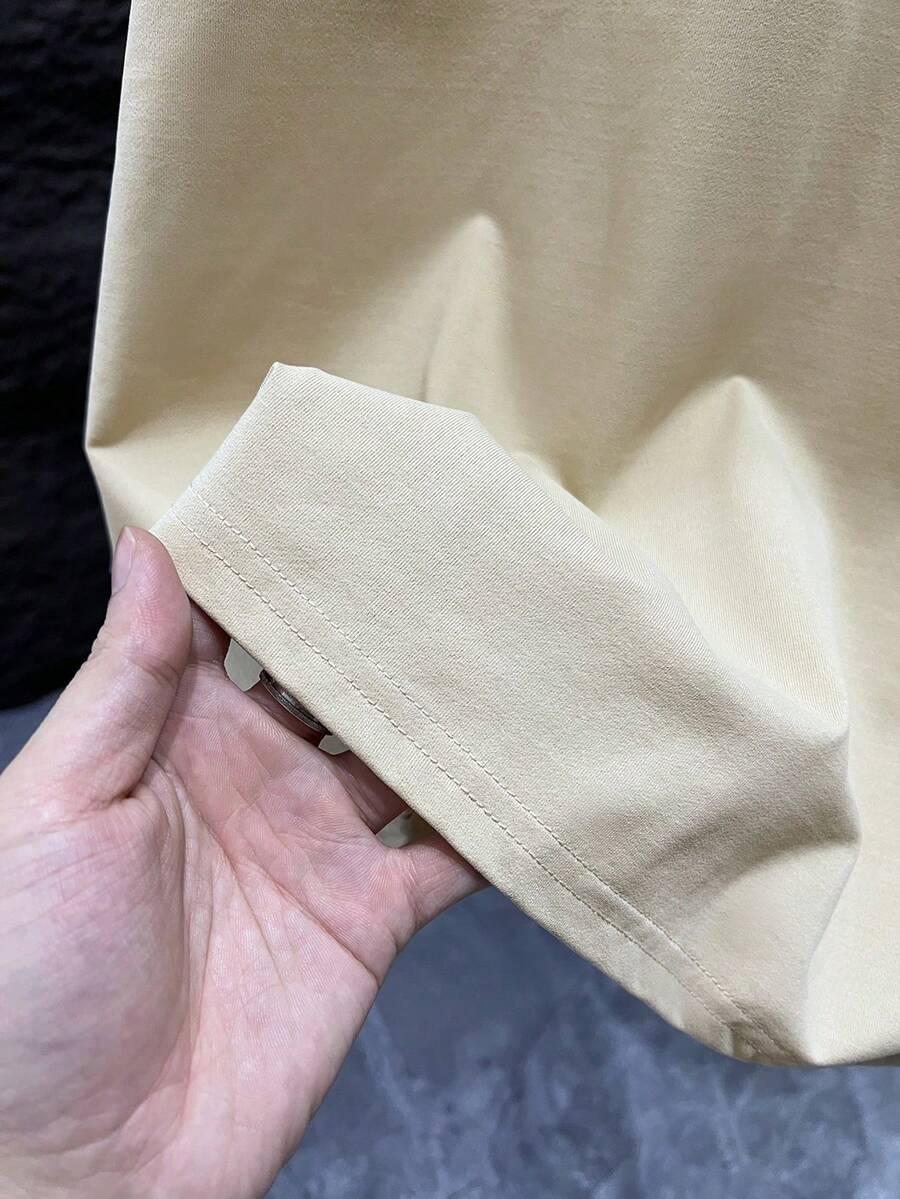 beżowy t-shirt krótki rękaw