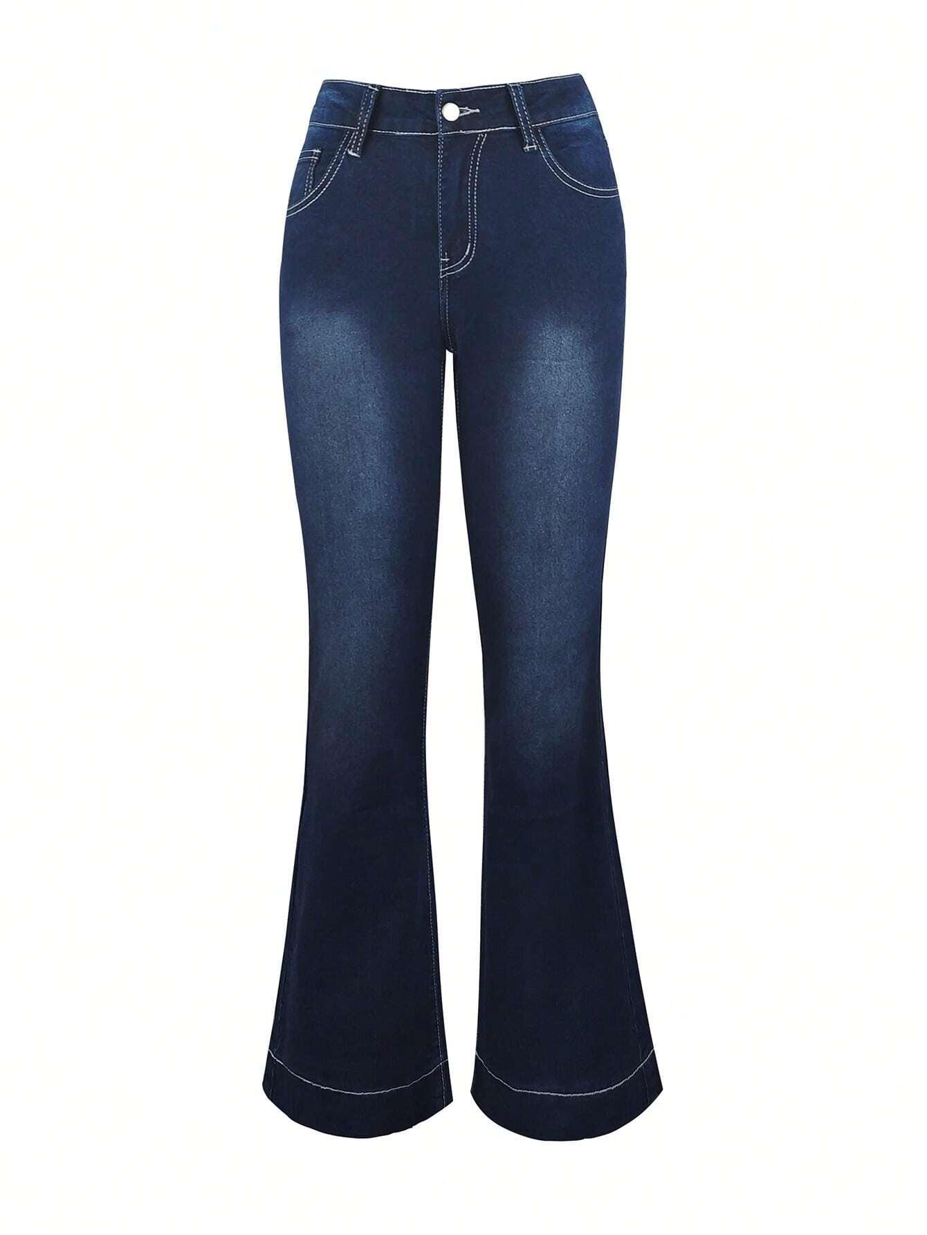 SPODNIE DZWONY JEANS