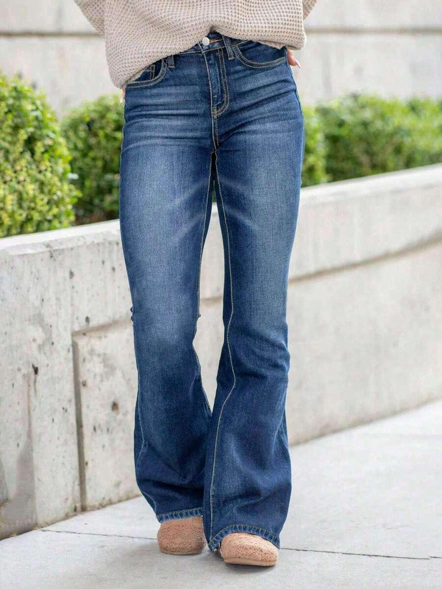 SPODNIE JEANS PROSTA NOGAWKA 