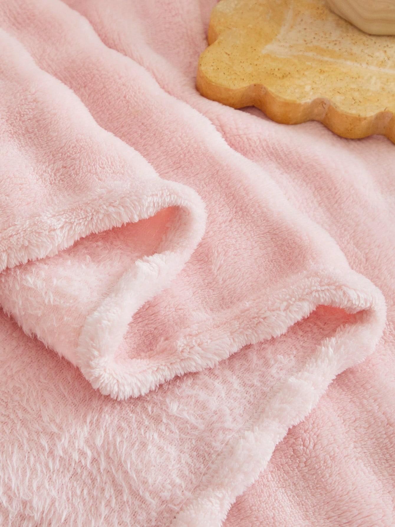 RÓŻOWY FLUFFY KOC 