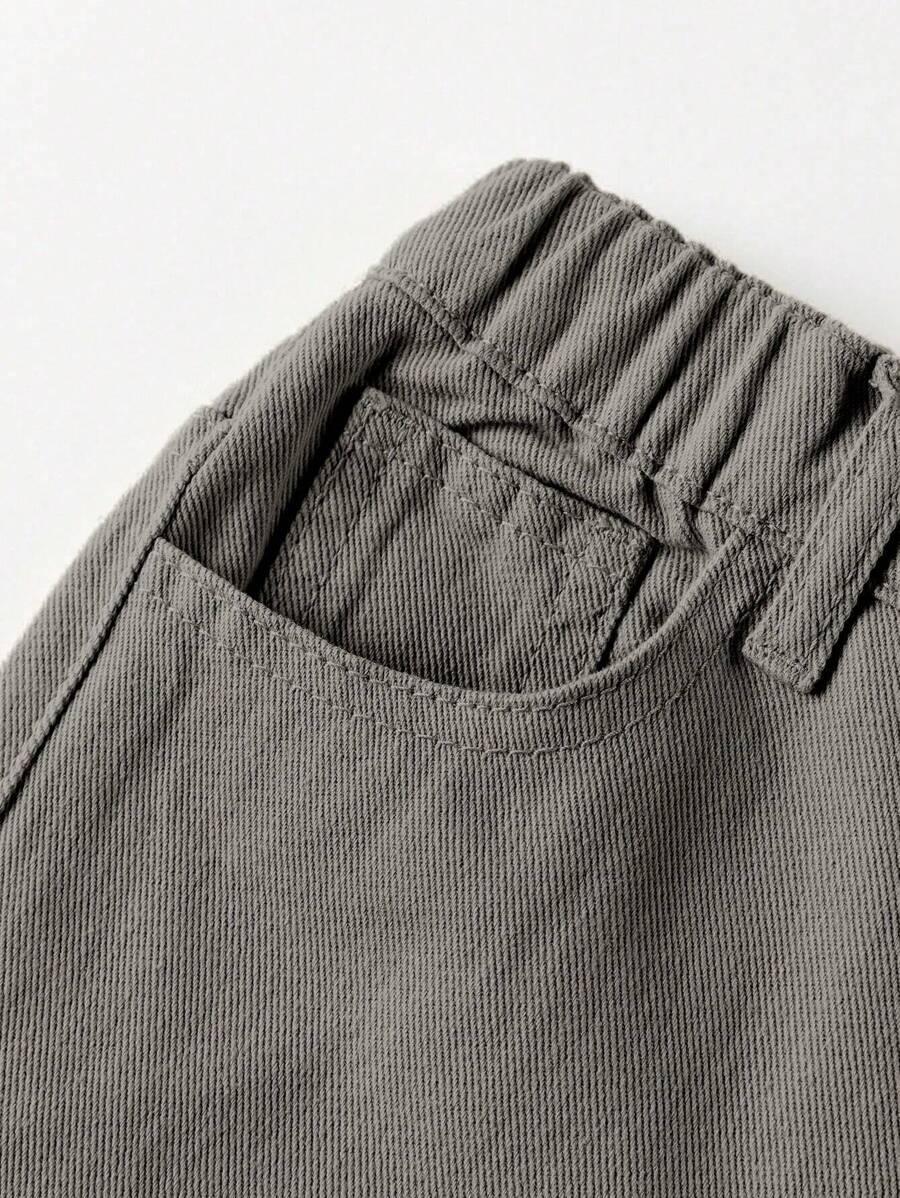 SZARE SPODNIE JEANS 
