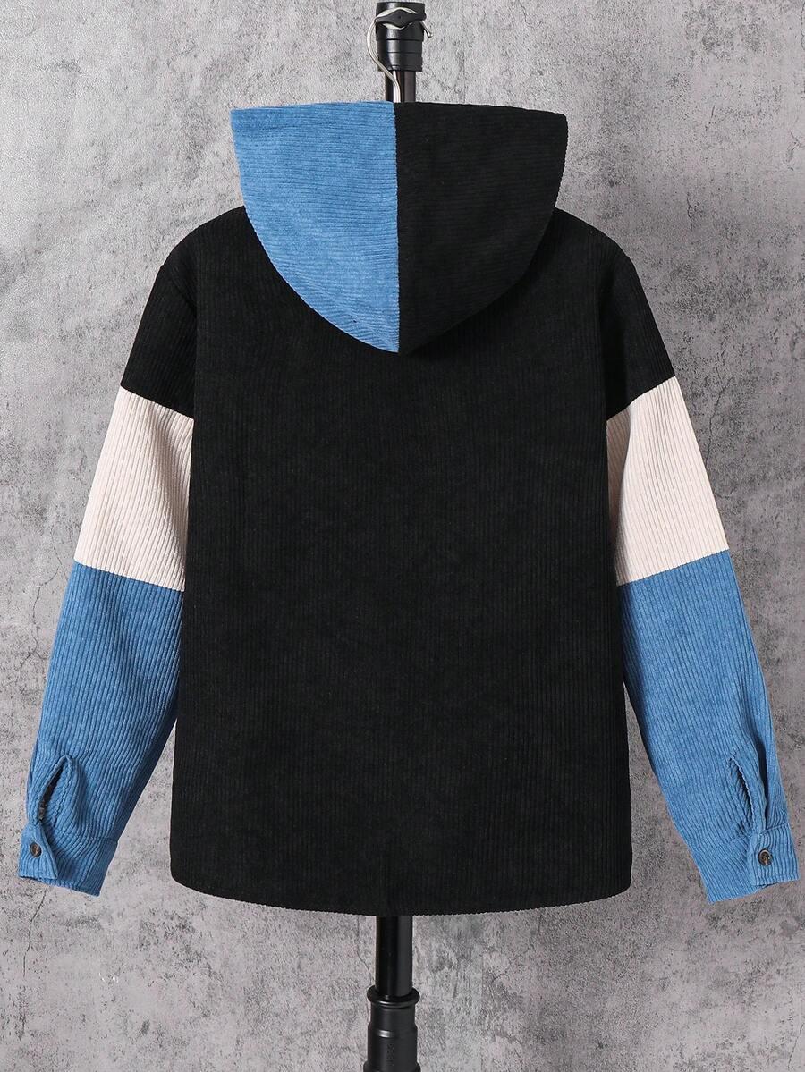 bluza guziki kaptur 