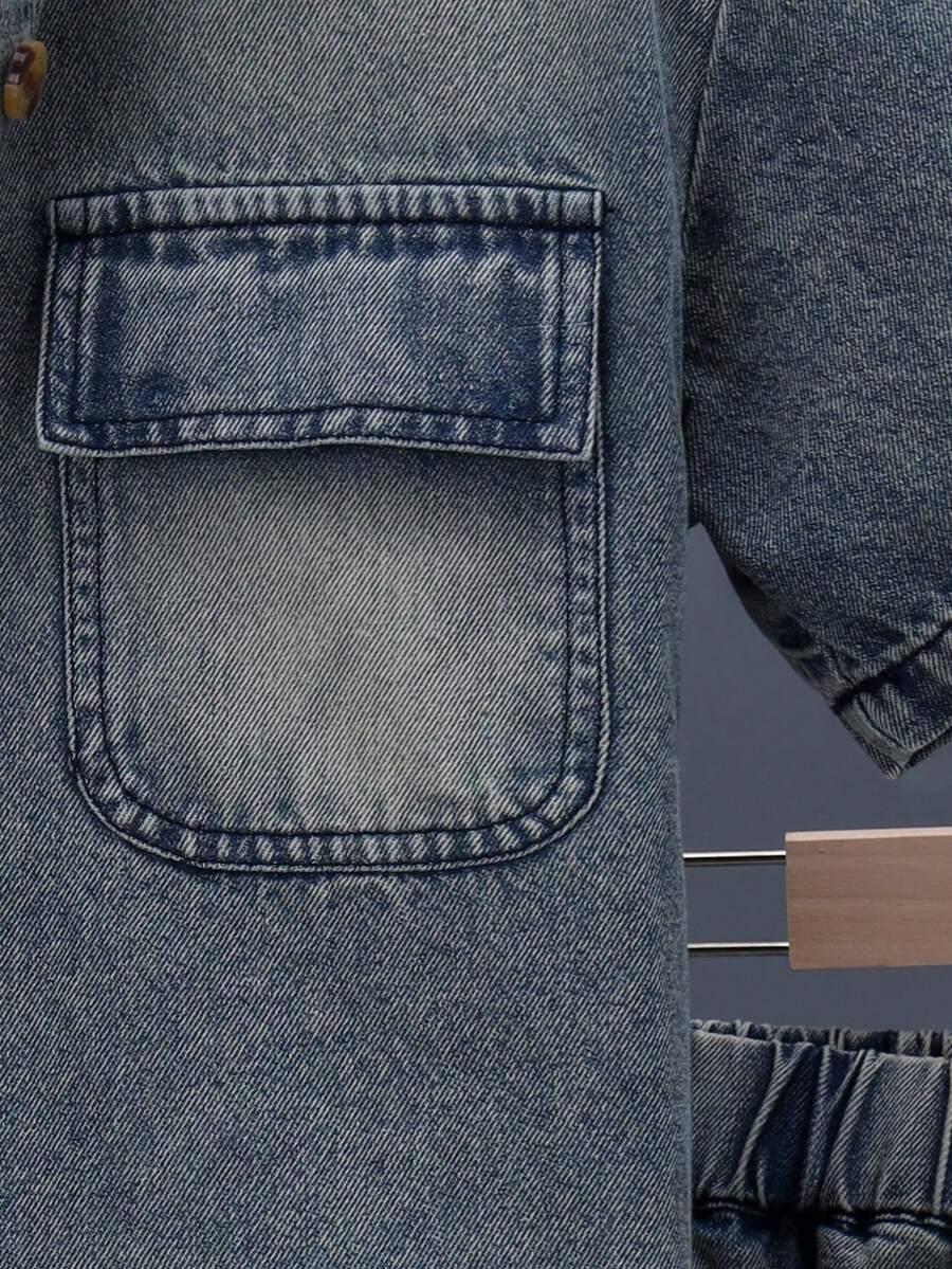 niebieska koszula jeans