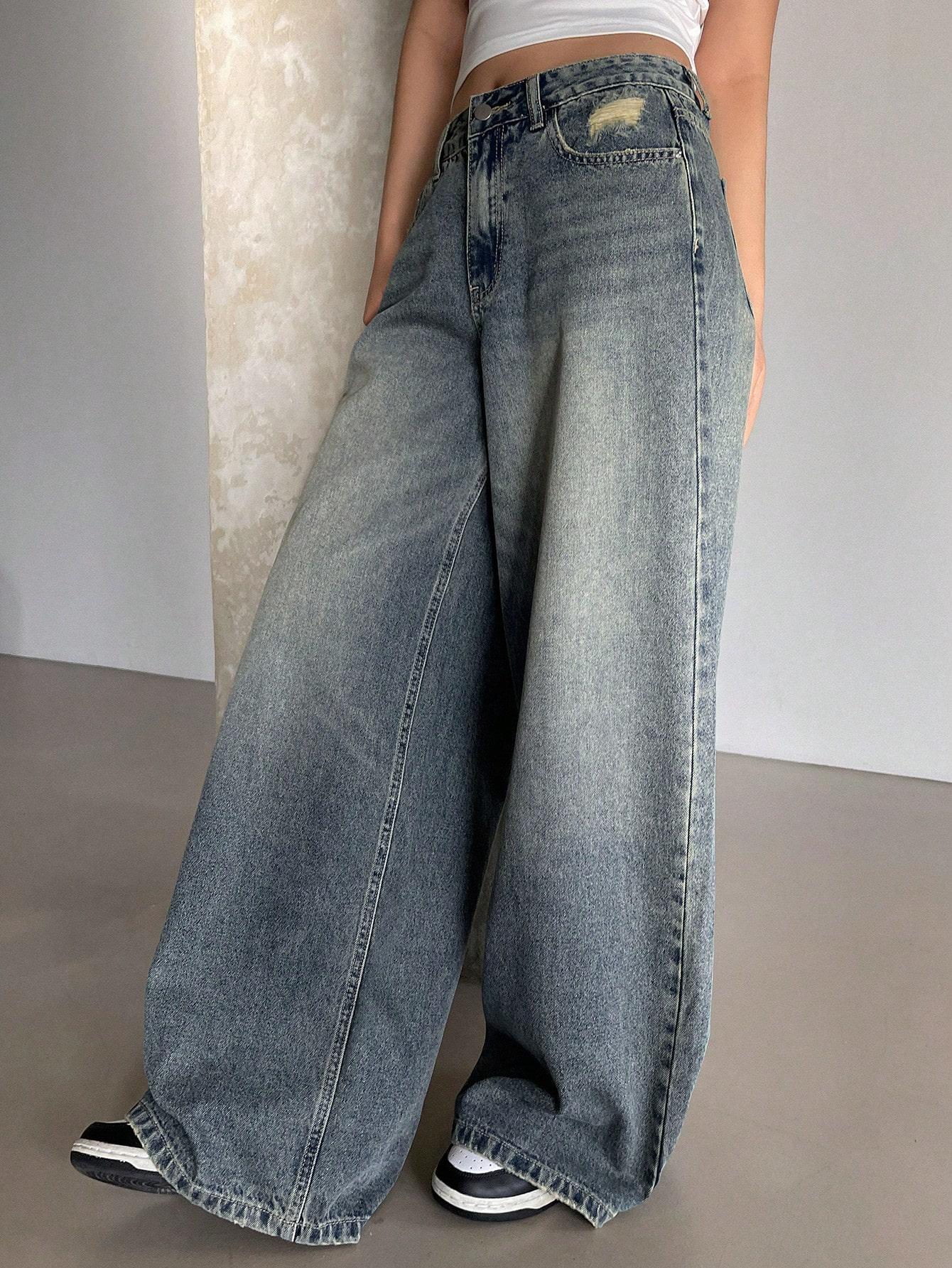 SPODNIE JEANS SZEROKIE NOGAWKI