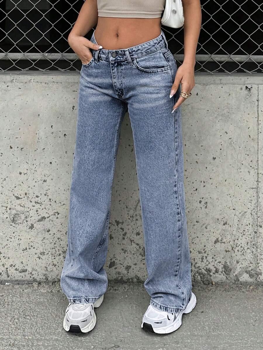 NIEBIESKIE SPODNIE JEANS