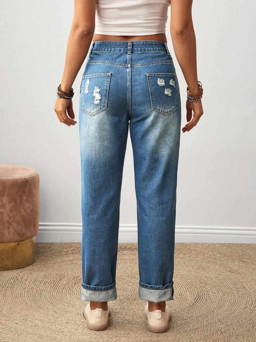 NIEBIESKIE SPODNIE JEANS