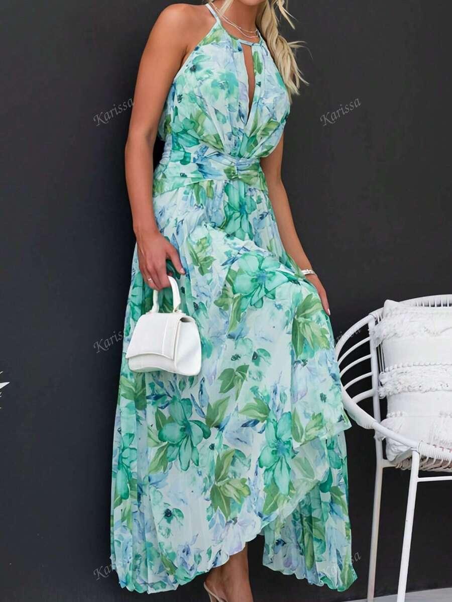 PLISOWANA SUKIENKA PRINT