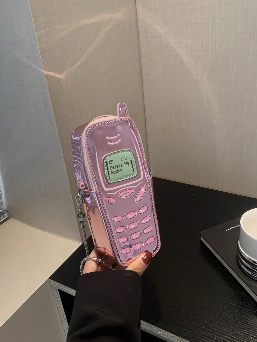 różowe torebka telefon