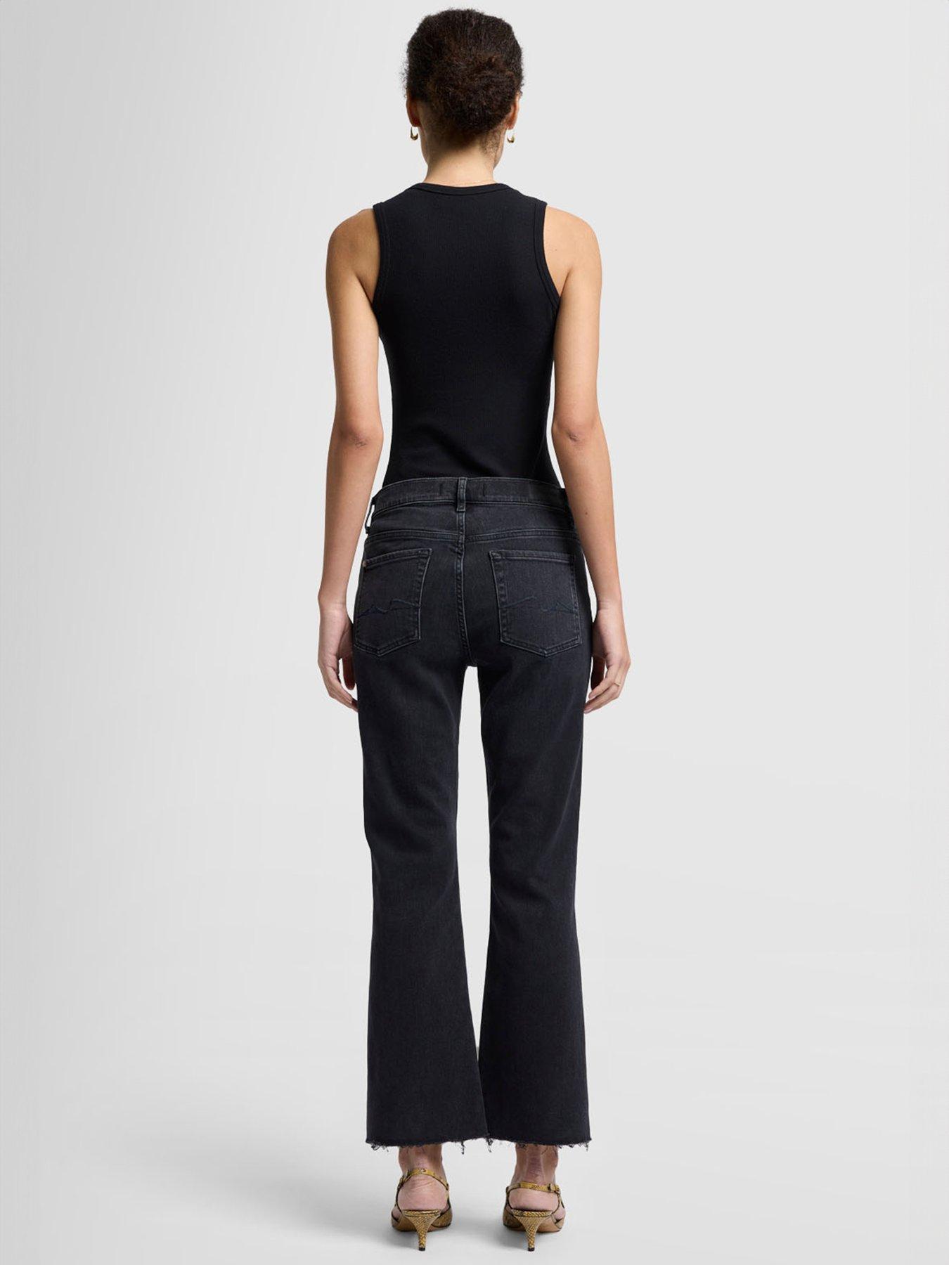 LUXE VINTAGE JEANSY Z ROZSZERZANĄ NOGAWKĄ 