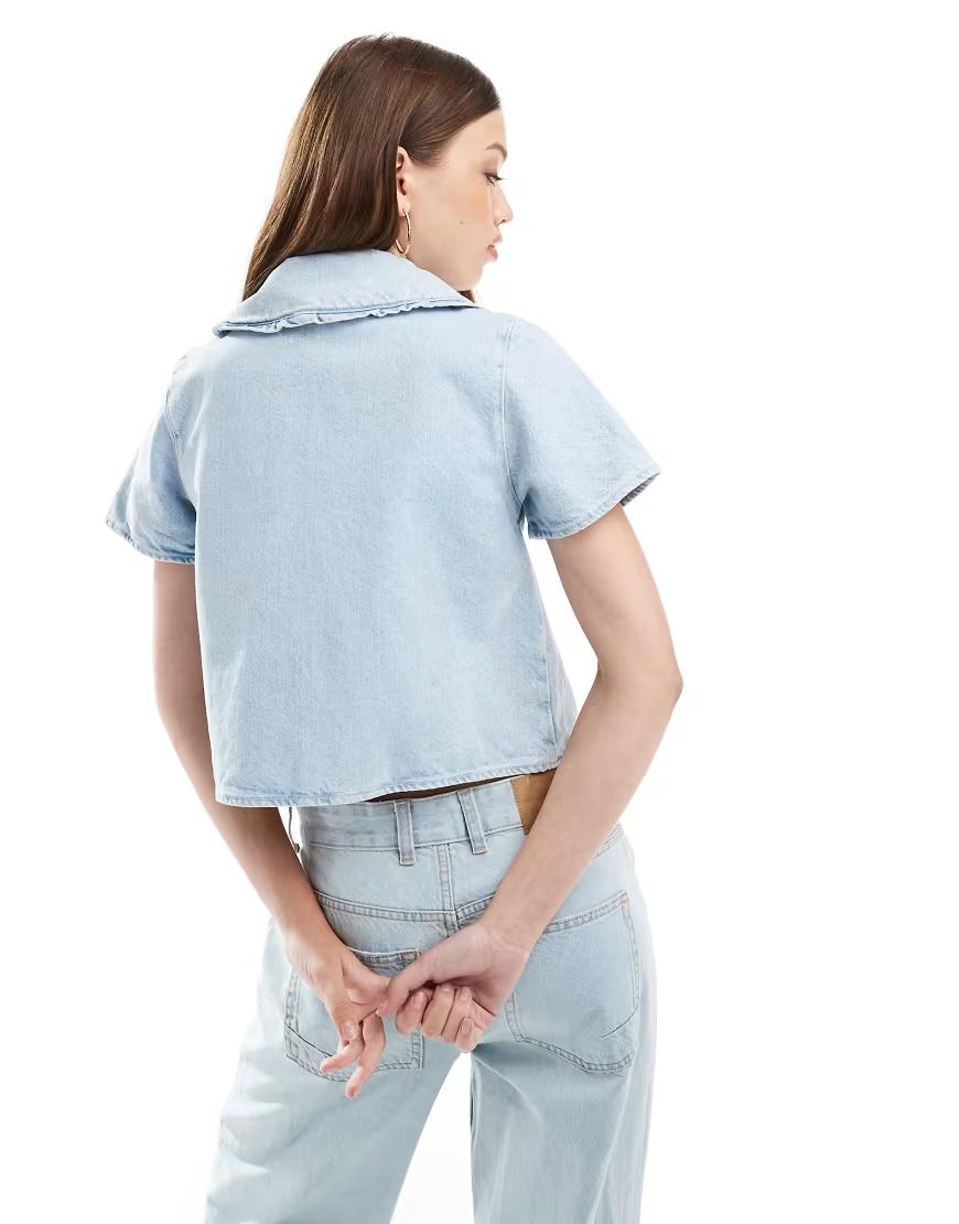 NIEBIESKI TOP JEANS
