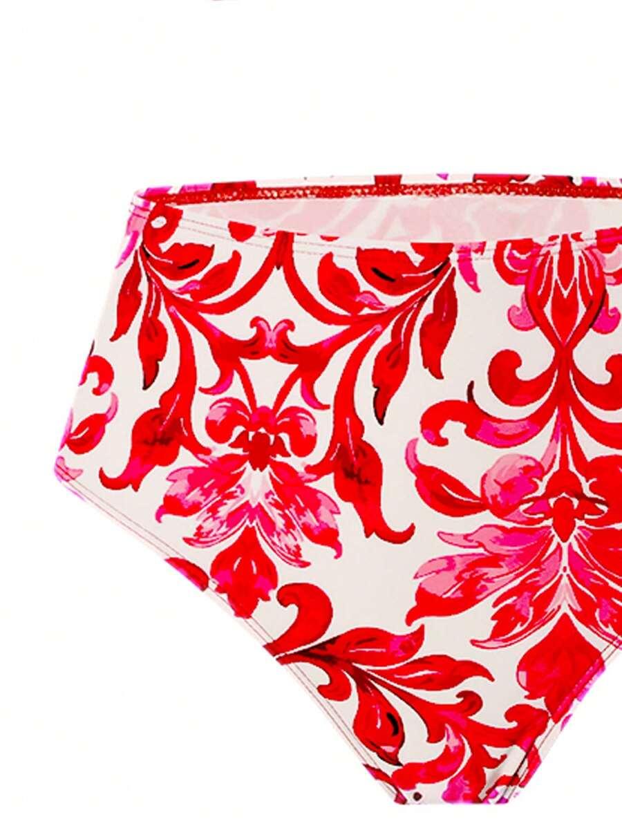 DWUCZĘŚCIOWE BIKINI PAREO KOMPLET