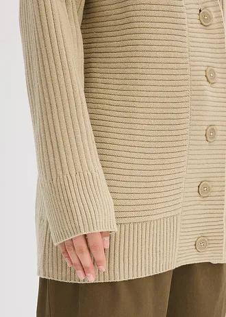 SWETER ROZPINANY Z PRĄŻKOWANEJ DZIANINY