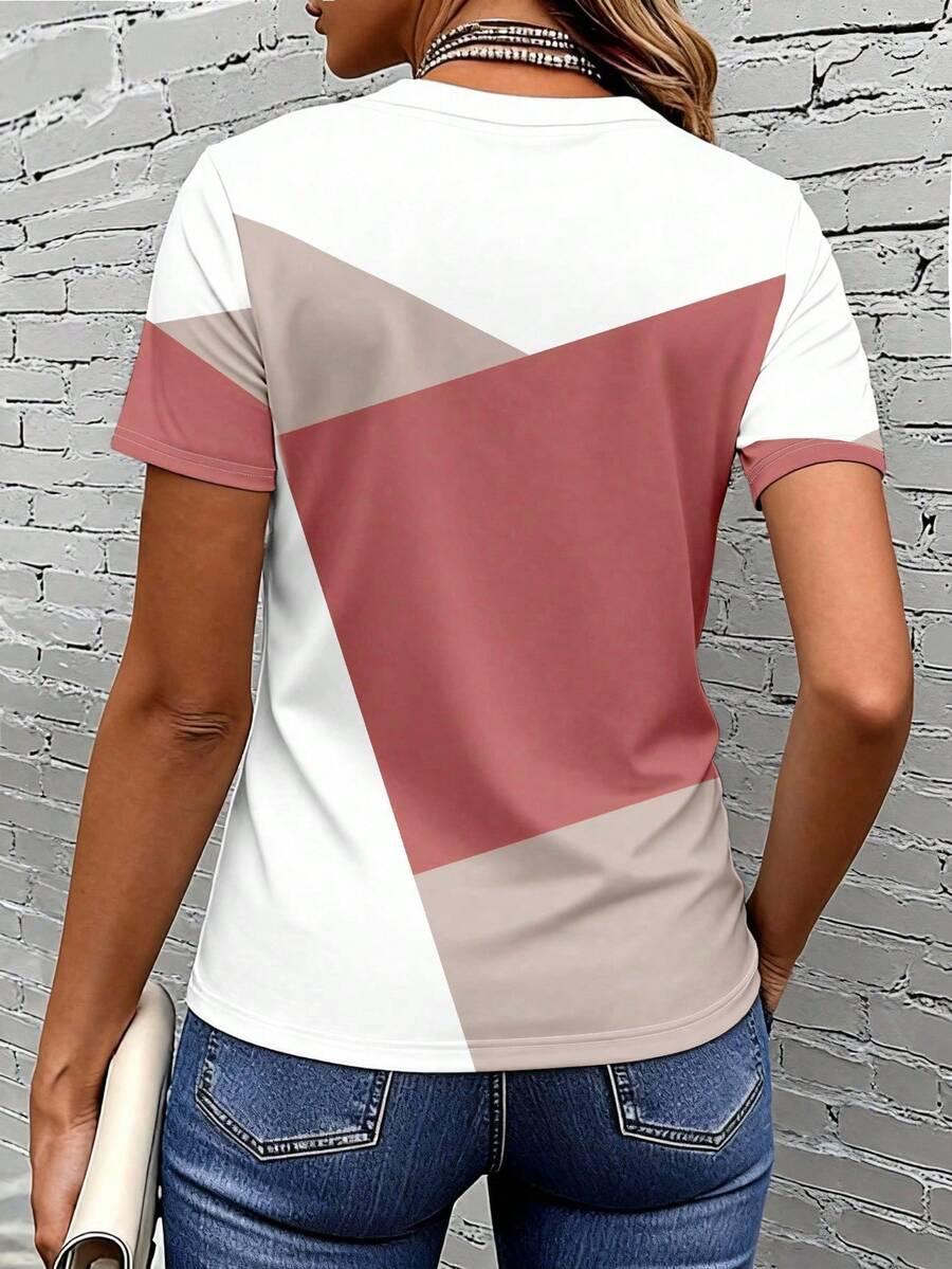 bluzka wzór geometryczny