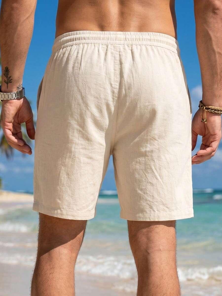 beżowe spodenki casual