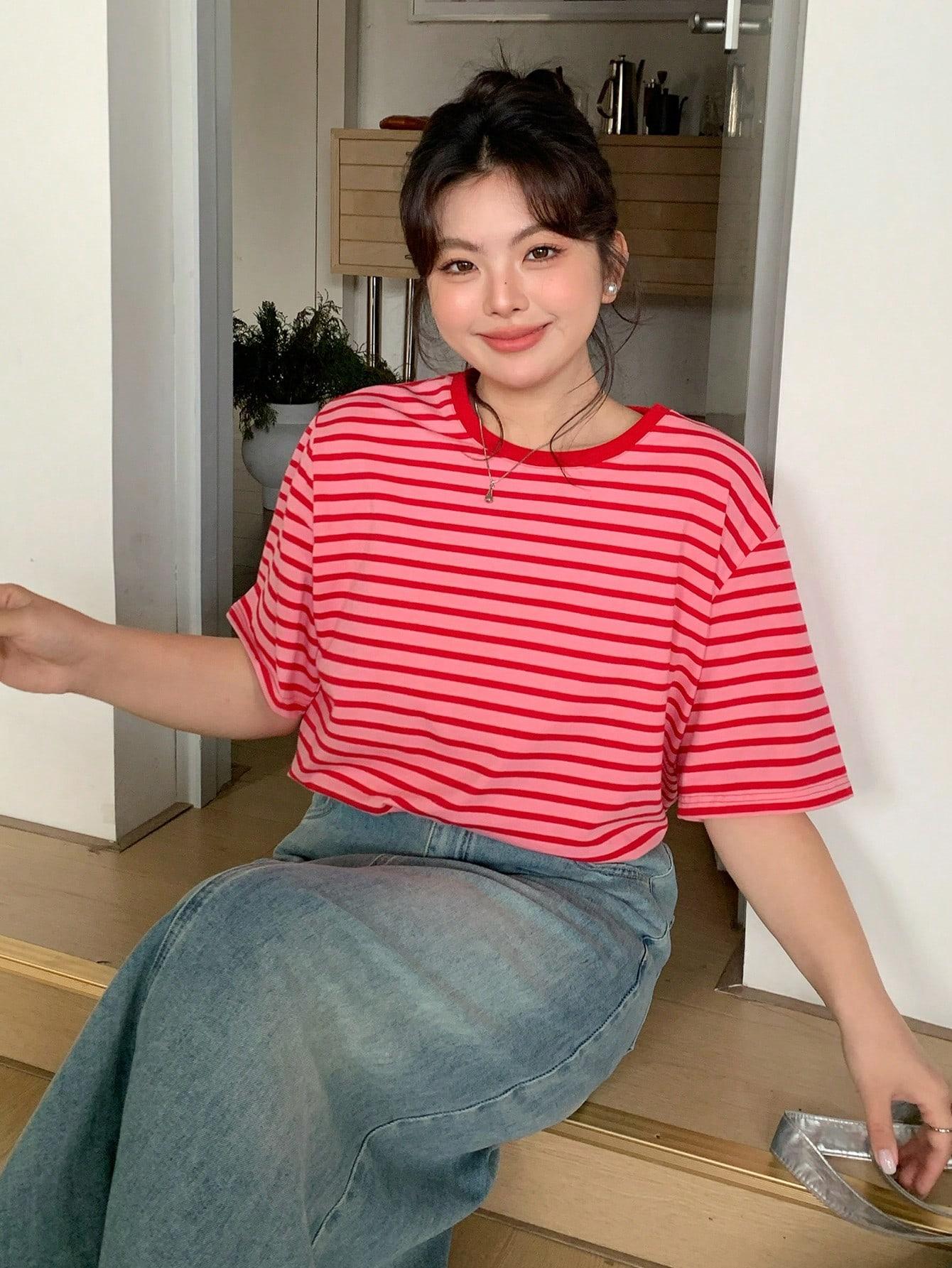 bluzka w paski casual