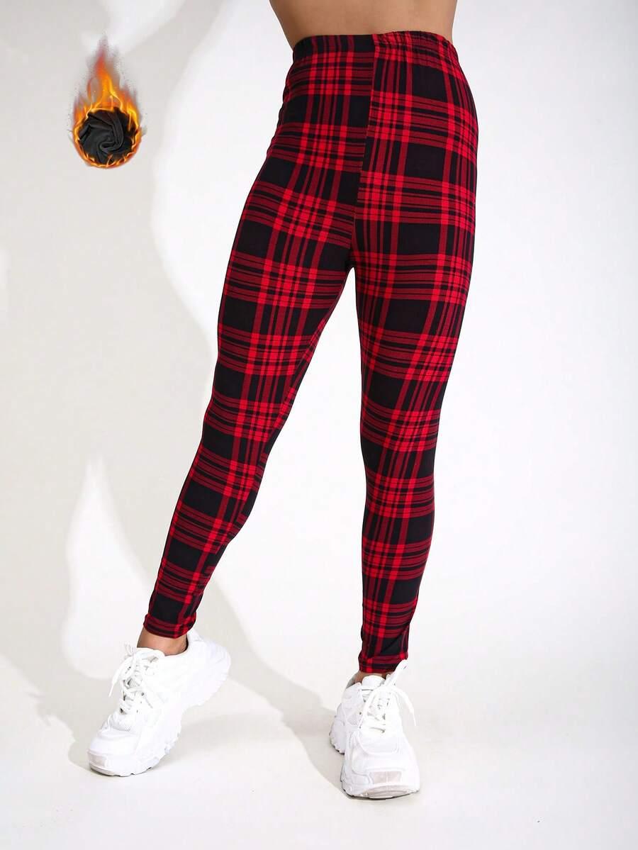 ocieplane legginsy wzór
