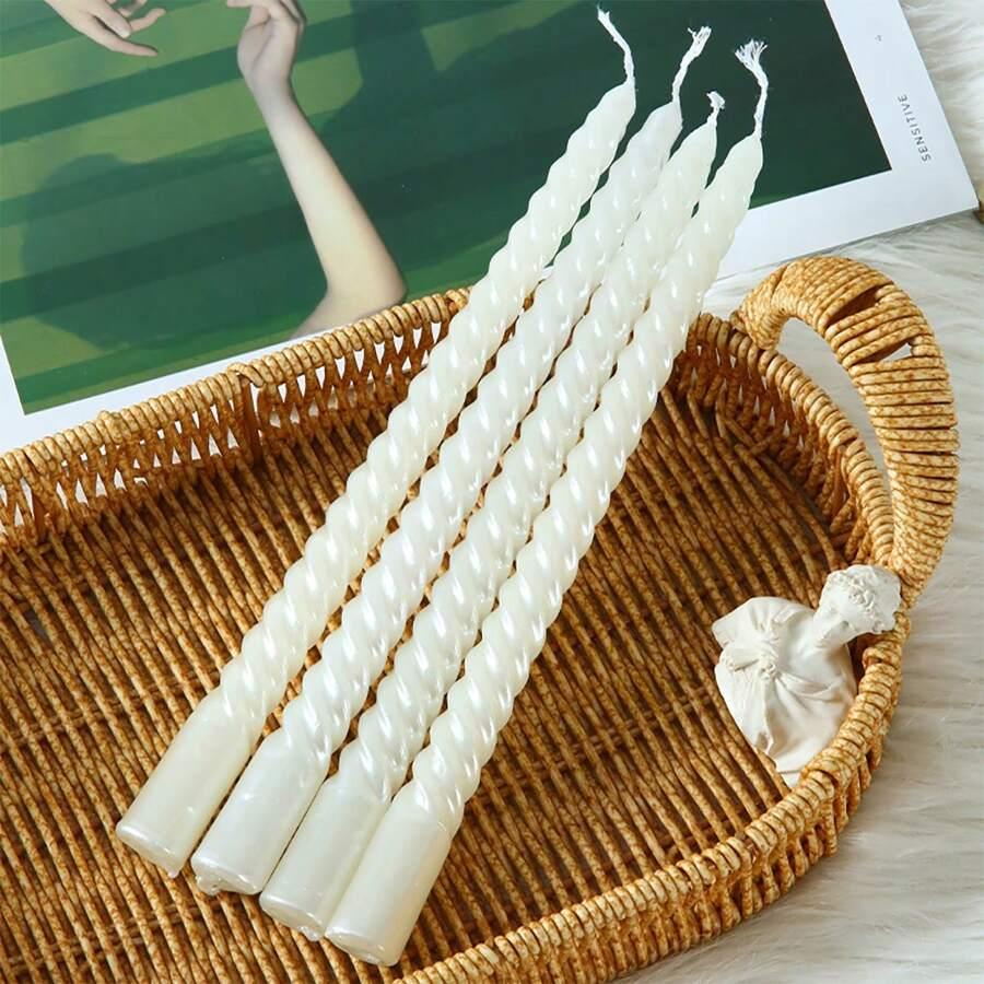 białe świece 12-pack