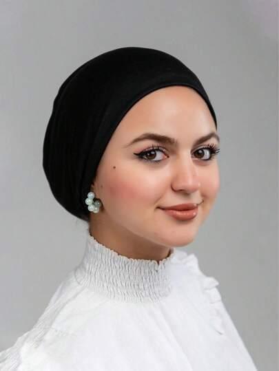 CZARNY TURBAN NA GŁOWĘ