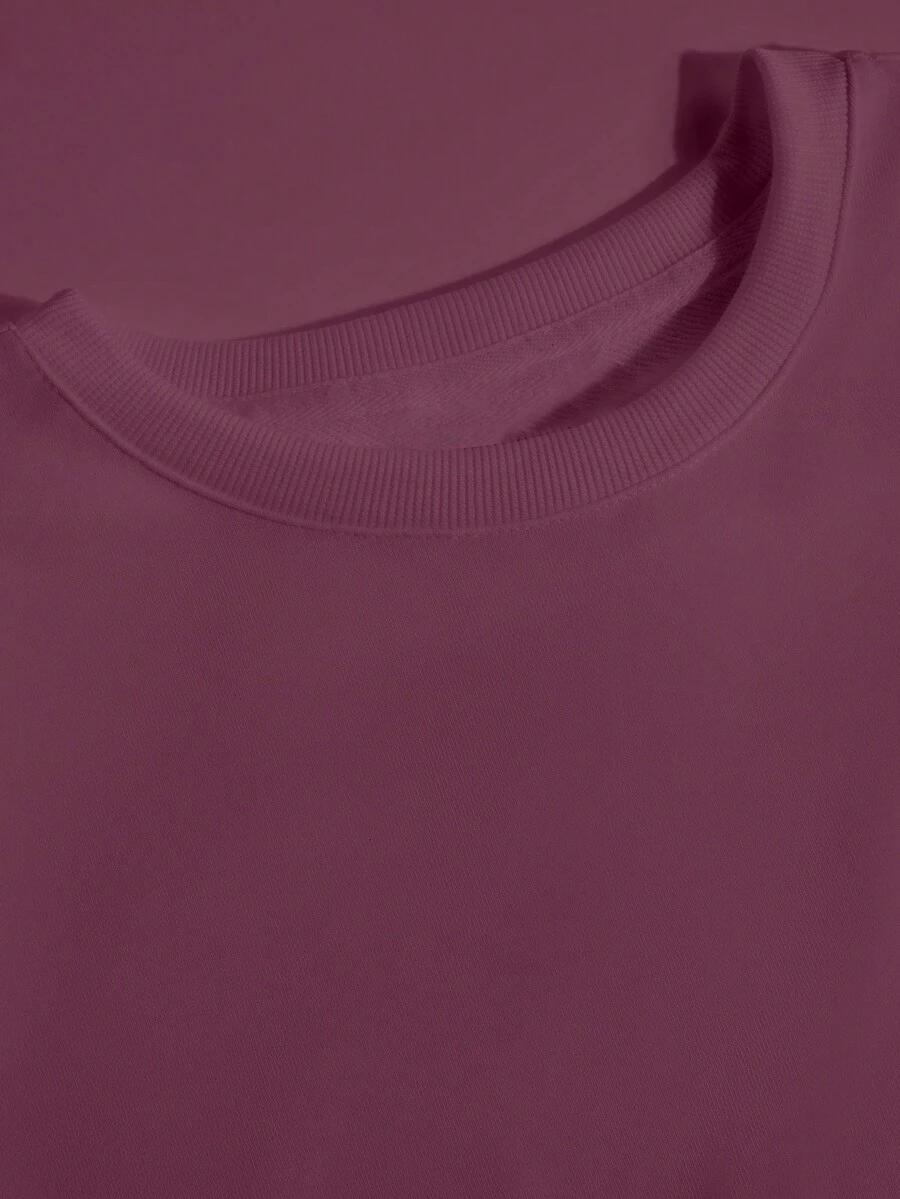 bordowa bluza napis