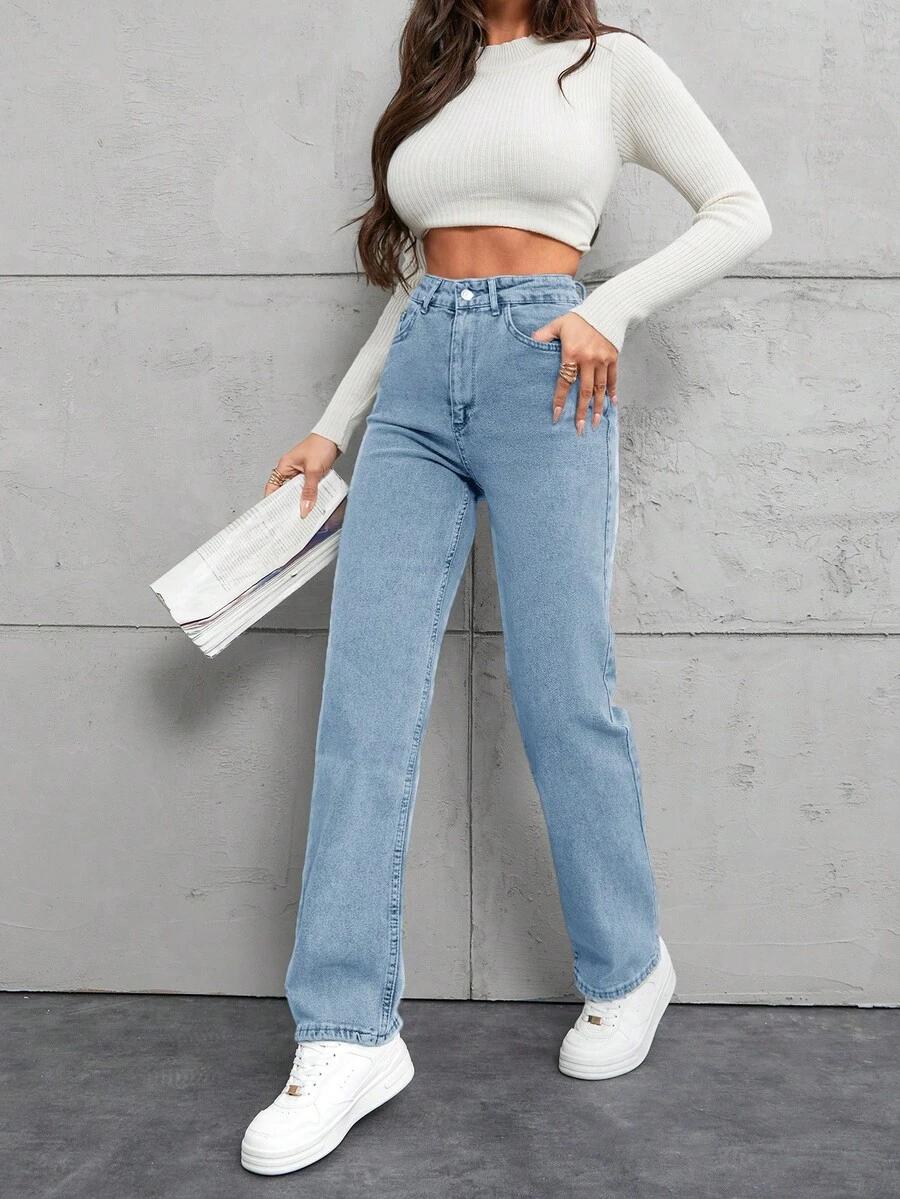NIEBIESKIE SPODNIE JEANS