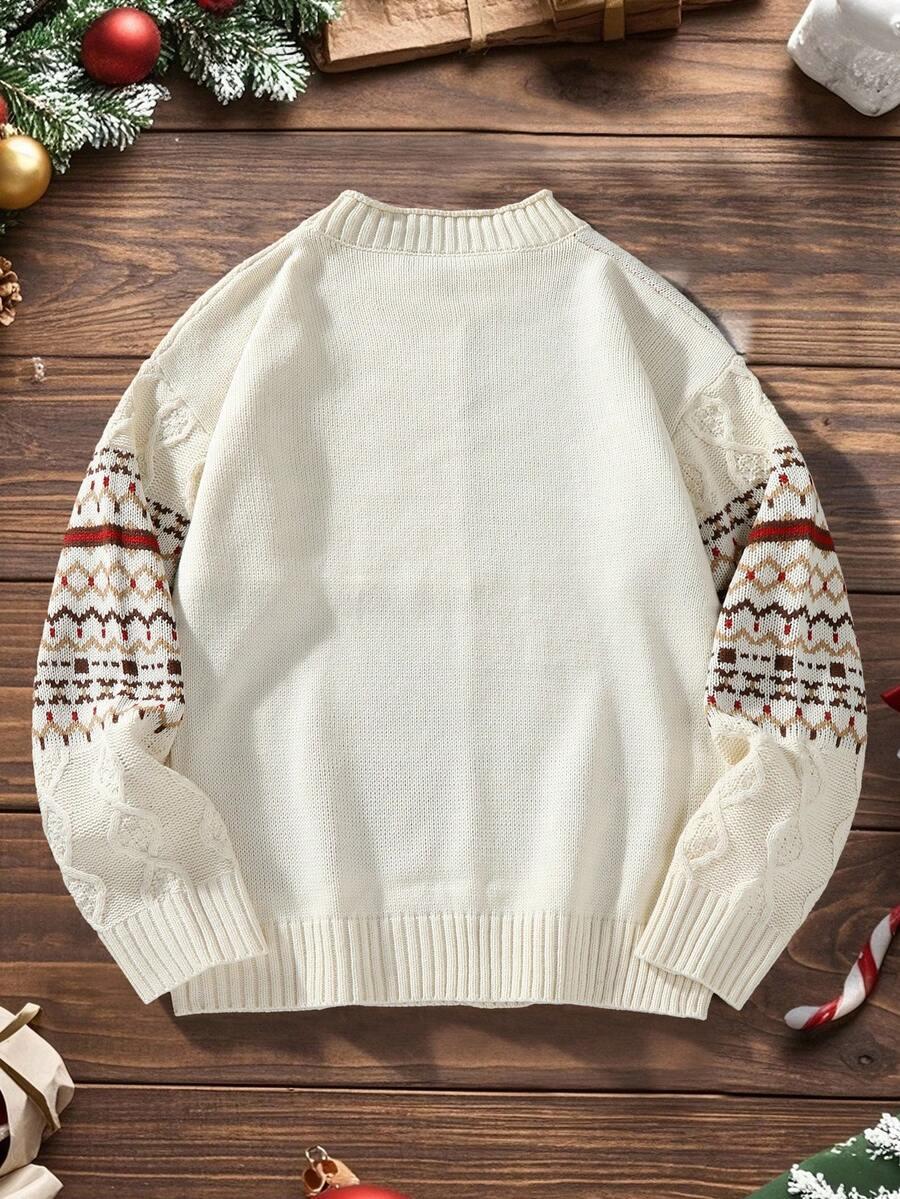 sweter motyw świąteczny